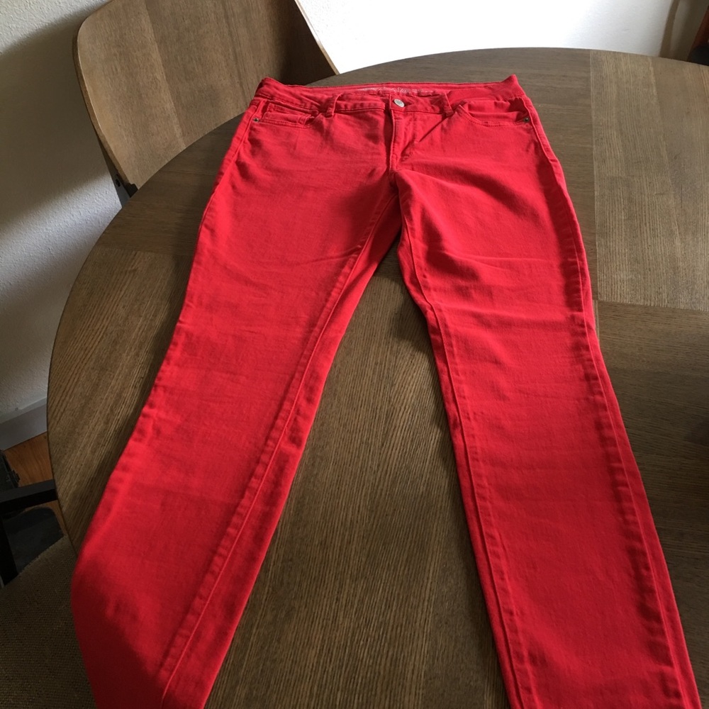 Old Navy Red Skinny jeans!